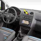 VW Touran 2011-2015 Kırmızı Üçgen Dörtlü Flaşör Düğmesi 1T0953509B - 1