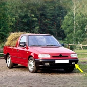 Skoda Pickup Pikap 1995-2001 Ön Tampon Sol Sis Farı Kapağı 6U0807431D thumbnail 1