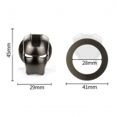 Start Stop Tuşu Kapağı Iron Man Metal Tuş Koruyucu Dekoratif Özel Çinko Alaşım Mavi - 5