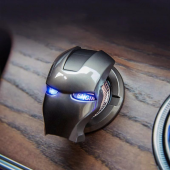 Start Stop Tuşu Kapağı Iron Man Metal Tuş Koruyucu Dekoratif Özel Çinko Alaşım Mavi - 8