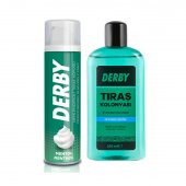 Derby Tıraş Köpüğü Mentol 200ml + Tıraş Kolonyası Okyanus Esintisi 250ml - 1