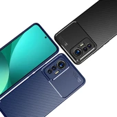 Xiaomi Mi 12 Lite Kılıf Zore Negro Karbon Tasarım Silikon Kılıf thumbnail 11