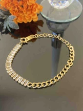 Aksesuar Çarşısı Beyaz Baget Taş Tasarımlı Bileklik thumbnail 1