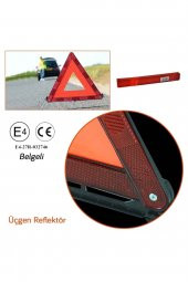 Üçgen Reflektör E4 Belgeli Metal Ayaklı (Tuv Yönetmeliğne Uygun) - 2