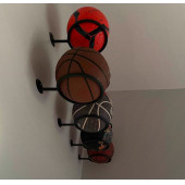 Basketbol Futbol Top Tutucu  Motosiklet Kaskı Çiçek Saksısı Duvar Rafı Top Tutucu Raf - 6