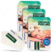 Dermapeel Orta Kalın Floş Banyo Kesesi 3lü set - 1