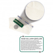 Dermapeel Orta Kalın Floş Banyo Kesesi 3lü set - 4