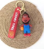 Space Jam Silikon Anahtarlık Çanta Süsü Oyuncak Araba Süsü thumbnail 1