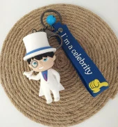 Dedektif Conan Silikon Anahtarlık Çanta Süsü Oyuncak Araba Süsü thumbnail 1