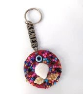 Anahtarlık Kötü Göz Nazar Kovucu Deniz Kabuklu Çanta Cüzdan Süsü thumbnail 3