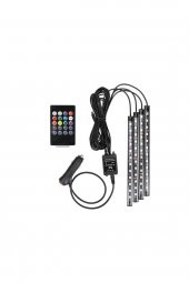 12 Ledli Ayak Altı Led Lamba Sese Duyarlı Led Müziğe Duyarlı Led - 1