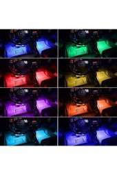 12 Ledli Ayak Altı Led Lamba Sese Duyarlı Led Müziğe Duyarlı Led - 2