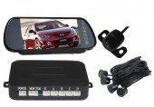 7" KAMERALI PARK SENSÖRÜ  + 4 SENSÖR KOMPLE SET GRİ - 4