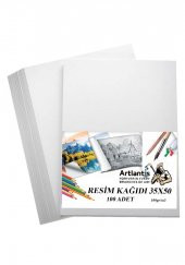 Resim Kağıdı 35x50 100 Lü 100 gr 1 Paket 35*50 Resim Kartonu - 1