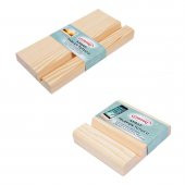 Masaüstü Ahşap Tablet ve Telefon Tutucu 2 li Set Kaydırmaz Taban - 1