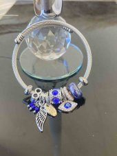 Aksesuar Çarşısı Göz Nazar Boncuk Ve Kanat Tasarımluı Charm Bileklik thumbnail 2