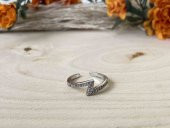 Aksesuar Çarşısı şimşek Model Zilkon Taşlı Yüzük Silver thumbnail 2