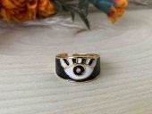 Aksesuar Çarşısı Mineli Yüzük Goldu Üzeri Siyah thumbnail 3