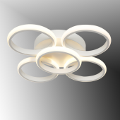 TT Aydınlatma TT304-4+1-BY YUVARLAK  Mat Beyaz 5 li Led Avize - 1