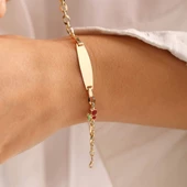 Altın Çocuk Bileklik Kiraz Form Mine - 1