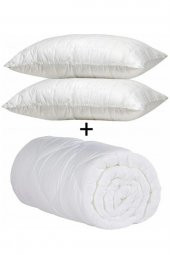 Şeker Portakalım Clasy Çift Kişilik Microfiber Silikon Elyaf Yorgan Ve 2 Adet Silikon Yastık - 1