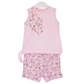 Bibaby Pink Clover Şortlu Bebek Takımı - 2 li - Pembe - 1