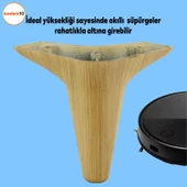 Aspen Lüks Mobilya Kanepe Koltuk Tv Ünitesi Baza Ayağı Ayakları 12 Cm Açık Kahverengi 4 Adet - 2