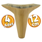 Aspen Lüks Mobilya Kanepe Koltuk Tv Ünitesi Baza Ayağı Ayakları 12 Cm Açık Kahverengi 4 Adet - 1