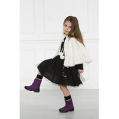 Beyaz Pelerin Etol Çocuk Peluş kürk - Panço Kidsabu - 2