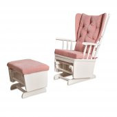 Asedia Mama Puflu Lake Pembe Minderli Sallanan Sandalye Emzirme Koltuğu thumbnail 2