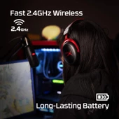 HyperX Cloud II Wireless 7.1 HHSC2X-BA-RD Mikrofonlu Kulak Üstü Oyuncu Kulaklığı - 4