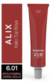 Alix Tüp Saç Boyası 6.01 Koyu Kumral Doğal Küllü 60 ml - 1