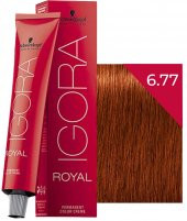 Schwarzkopf Igora Royal Saç Boyası 6.77 Yoğun Bakır Koyu Kumral 60 ml - 1