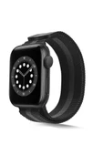 Apple Watch Ultra 49mm Uyumlu KRD-01 Metal Kasa Tel Örgü Mıknatıslı Kordon - 10