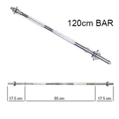 Pozitif 120 cm Krom Uzun Bar (Ağırlık - Halter - Dambıl Barı) - 1