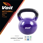 Voit Vinyl Kettlebell 24 Kg. Mor - 1