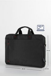 Elatae 15.6 İnç Laptop & Evrak Çantası Siyah 50112 - 7