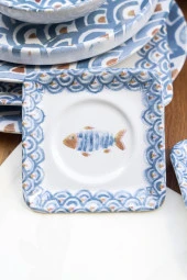 M'art Home WaveSeramik  İkili Çay Seti 11 cm - 2