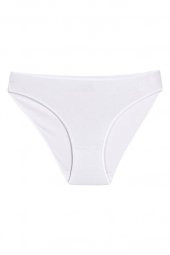 12 Adet Yıldız Bayan Bambu İz Yapmaz Bikini Külot Beyaz 3960 thumbnail 1