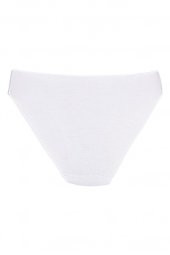 12 Adet Yıldız Bayan Bambu İz Yapmaz Bikini Külot Beyaz 3960 thumbnail 2