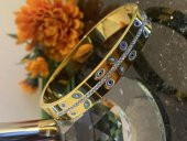 Aksesuar Çarşısı Çelik Zirkon Taşlı Mineli Fortuna Kelepçe thumbnail 1