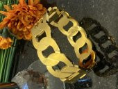 Aksesuar Çarşısı Çelik Halka Tasarımlı Kelepçe Bileklik thumbnail 1