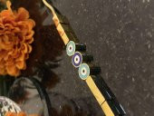 Aksesuar Çarşısı Çelik İtalyan Zircir Üç Nazar Boncuk Tasarımlı Bileklik thumbnail 3