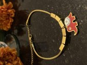 Aksesuar Çarşısı  Çelik Kırmızı Mineli Fil Tasarımlı Bileklik thumbnail 1