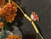 Aksesuar Çarşısı  Çelik Kırmızı Mineli Fil Tasarımlı Bileklik thumbnail 2