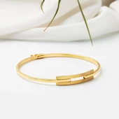 Spor Kaburga Kelepçe Altın Bilezik - 4