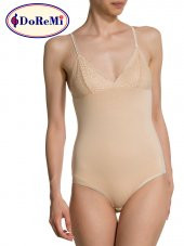 İnce Askılı Dantelli Body - 2