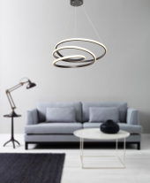 TT Aydınlatma TT301-SY  Yay Modeli Siyah Led Avize - 3