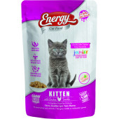 ENERGY TAVUKLU YAVRU ISLAK KEDİ MAMASI POUCH 85 GR - 1