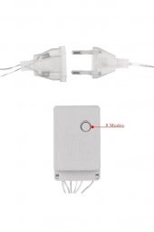 Dekoratif Saçaklı Top Perde LED Aydınlatma, Küre Toplu LED Işık, Fişli Animasyonlu Yılbaşı Işıkları - 7